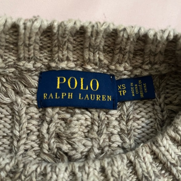 Polo by Ralph Lauren Gray Cable Knit Sweater - Picture 3 of 10